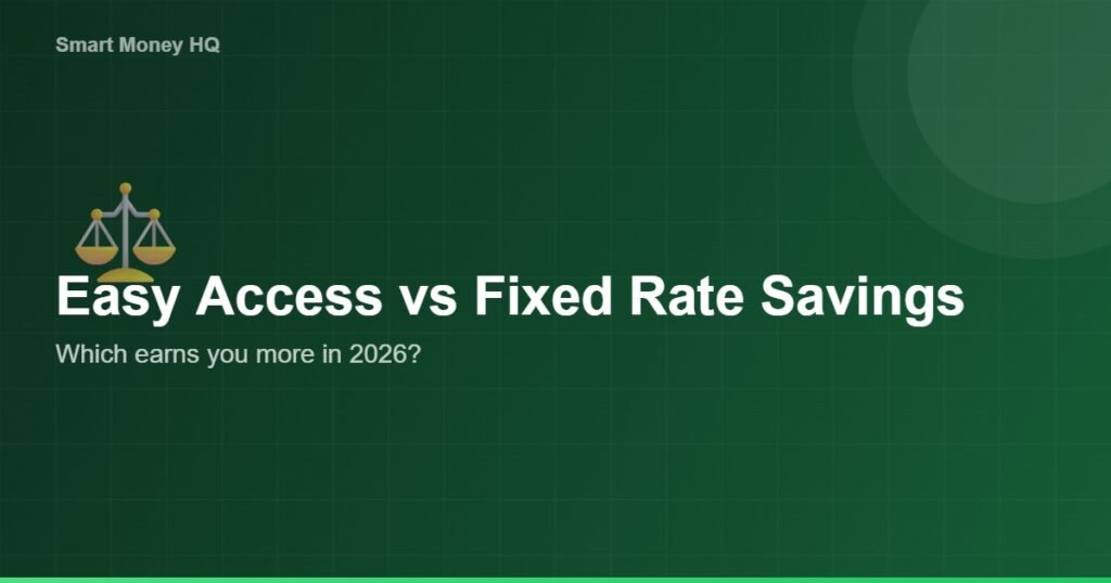 Easy Access vs Fixed Rate Savings: Which Is Better for You in 2026? - Smart Money HQ