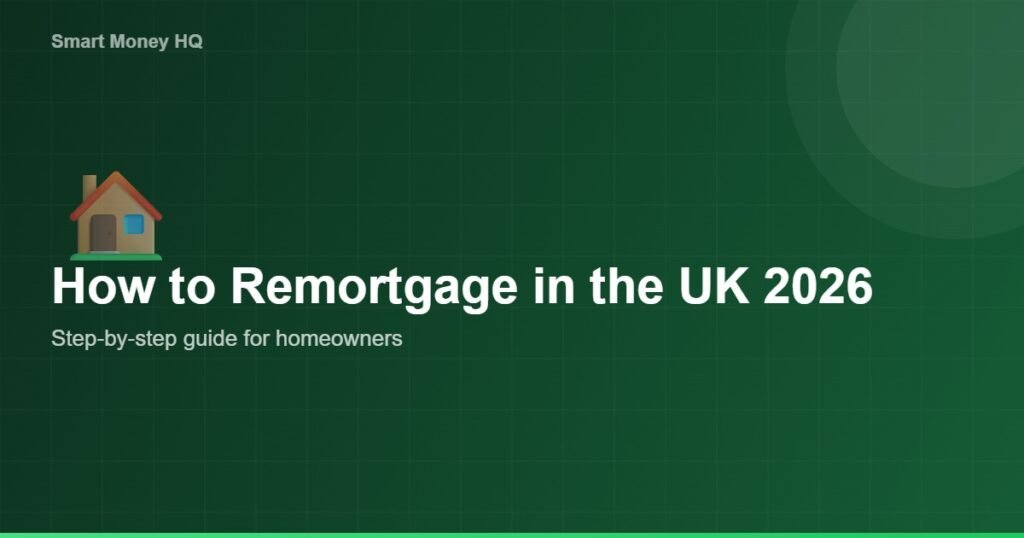 How to Remortgage in the UK: Step-by-Step Guide for 2026 - Smart Money HQ